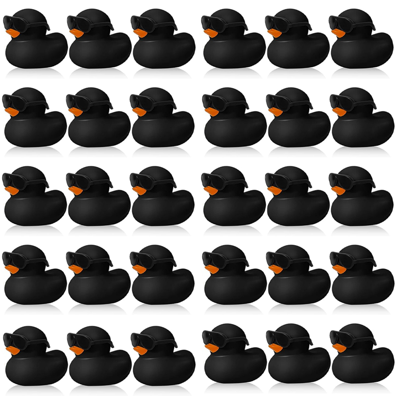 Rubber Duck Bath - 6/12/24/48 piezas patos de goma negros
