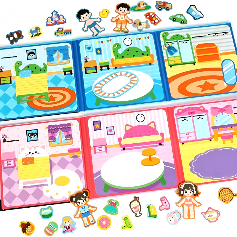 Kids Quiet Toys - Libro magnético silencioso para niños y