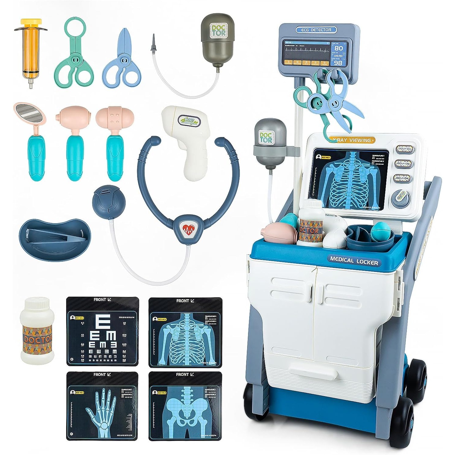 Kids Xray Toys - Kit médico de juguete para juego