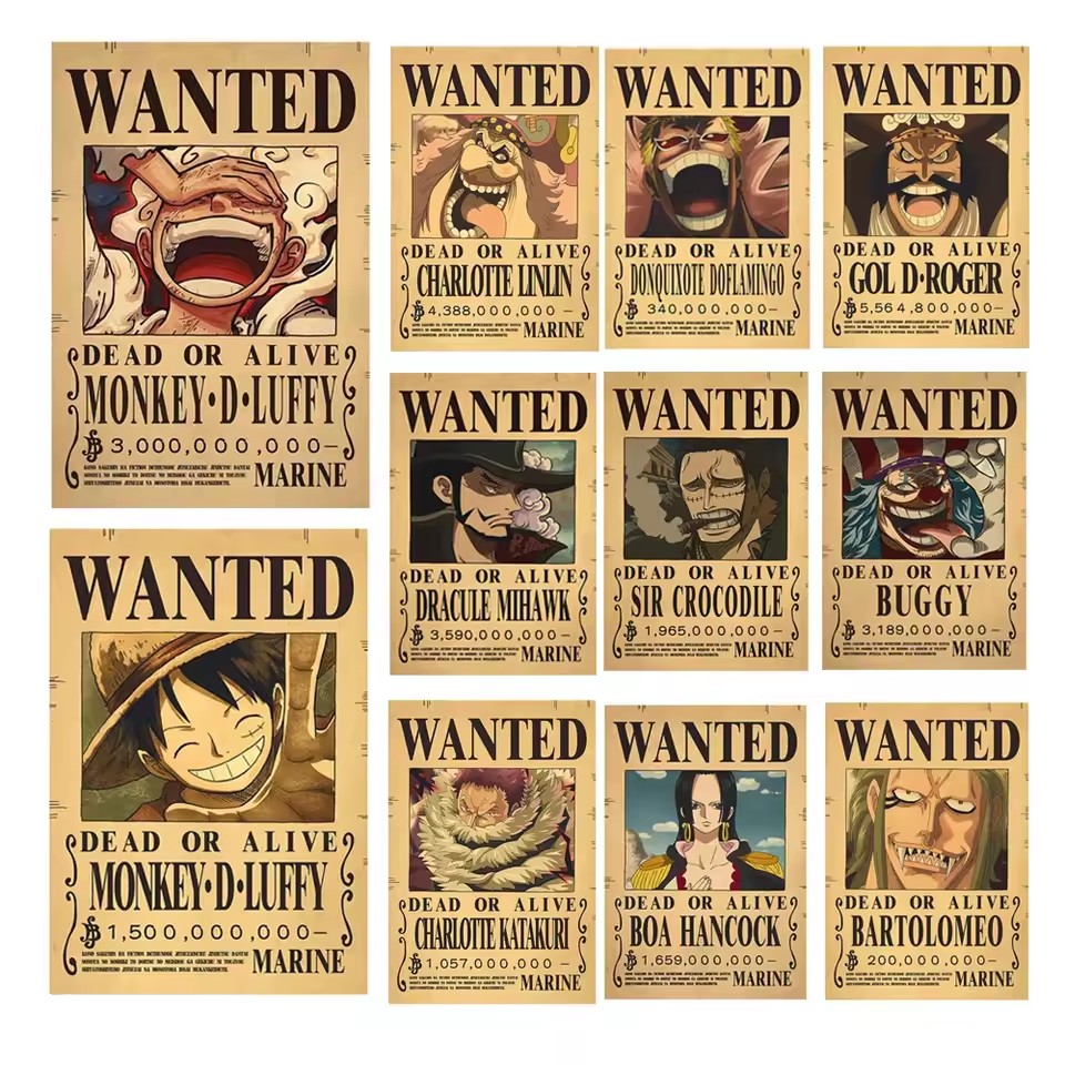 Kids Toys Vintage - Pósteres de Anime One Piece de
