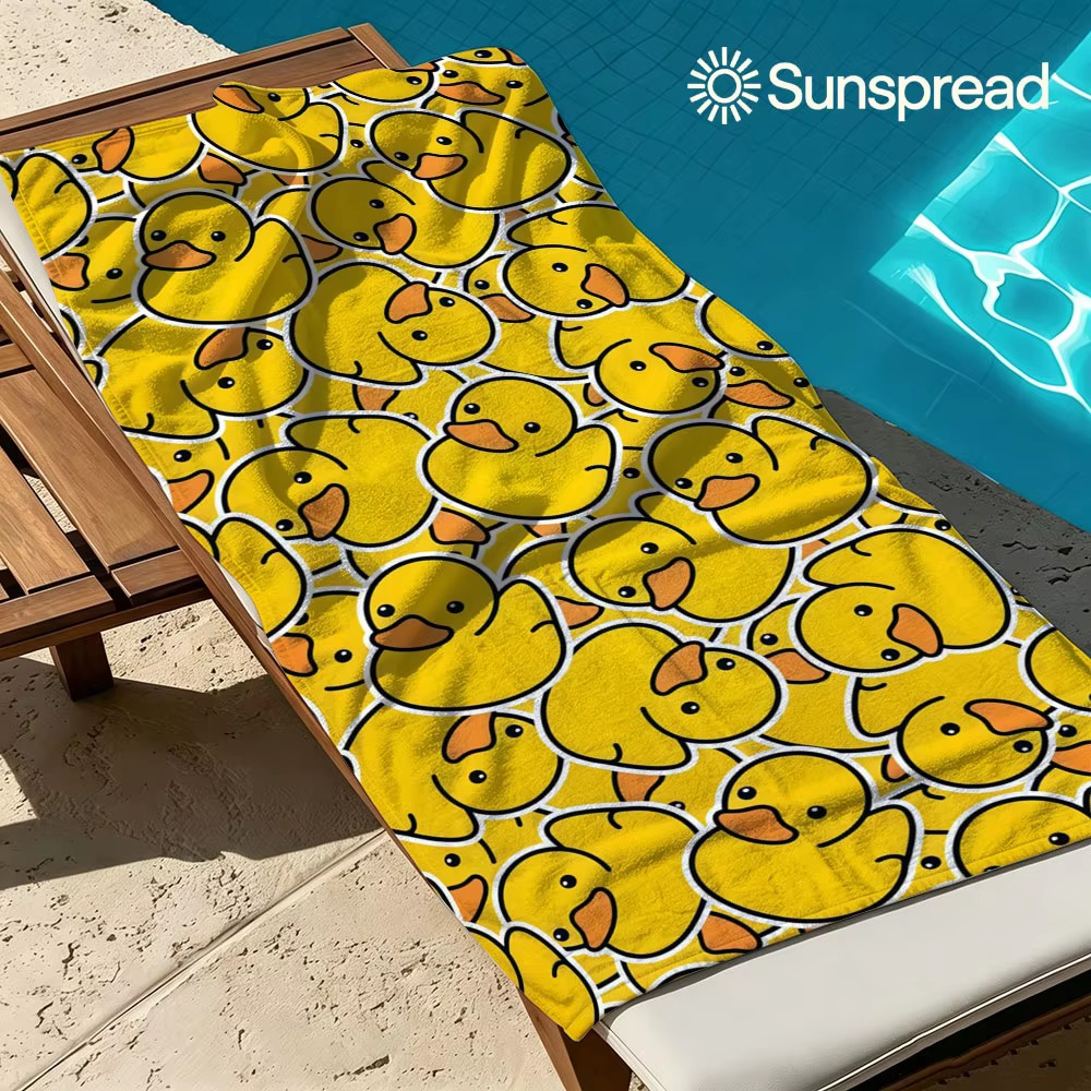 Rubber Duck Bath - Toalla de Playa de Microfibra de