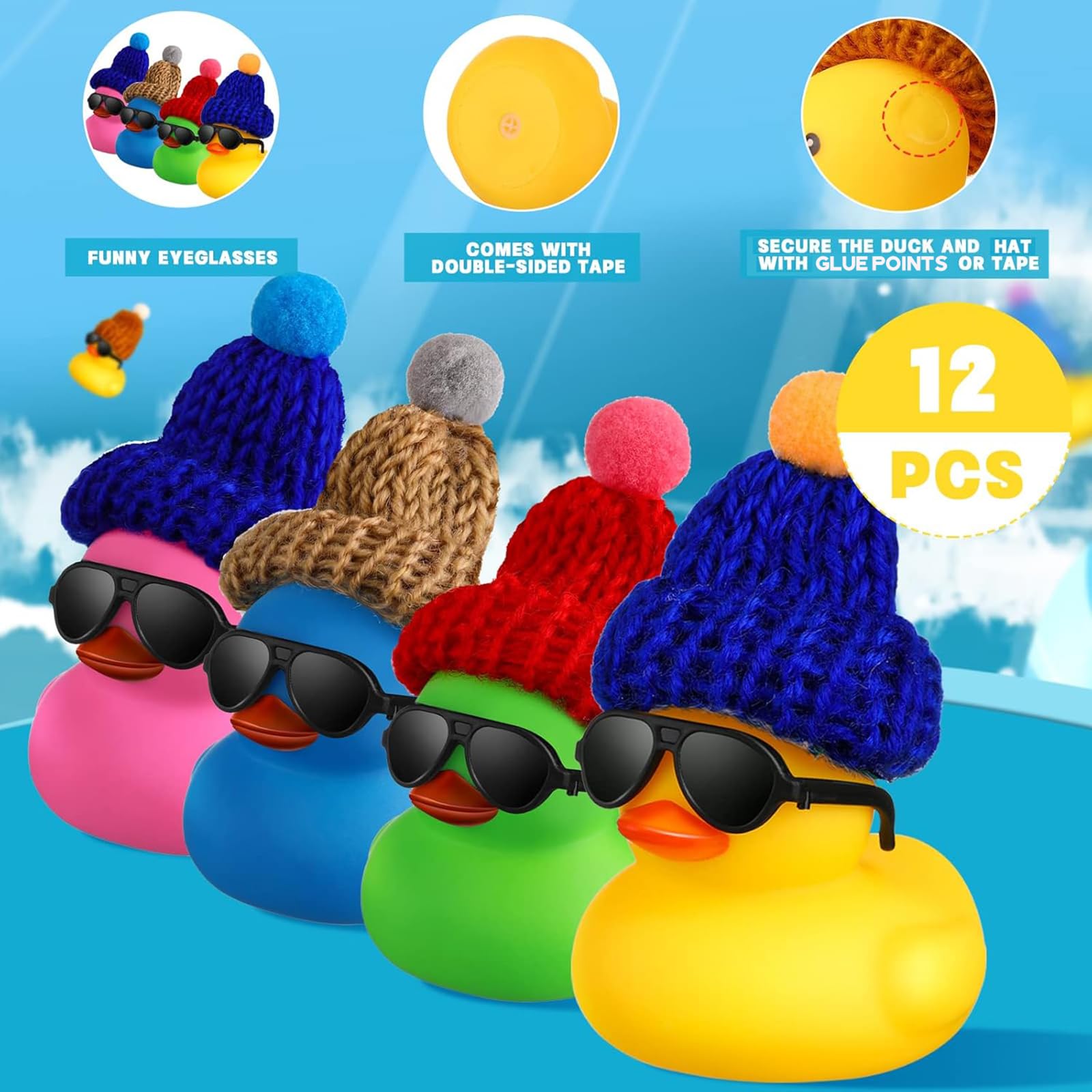 Mini patos de goma con gafas d - Rubber Duck Bath reseña y precio