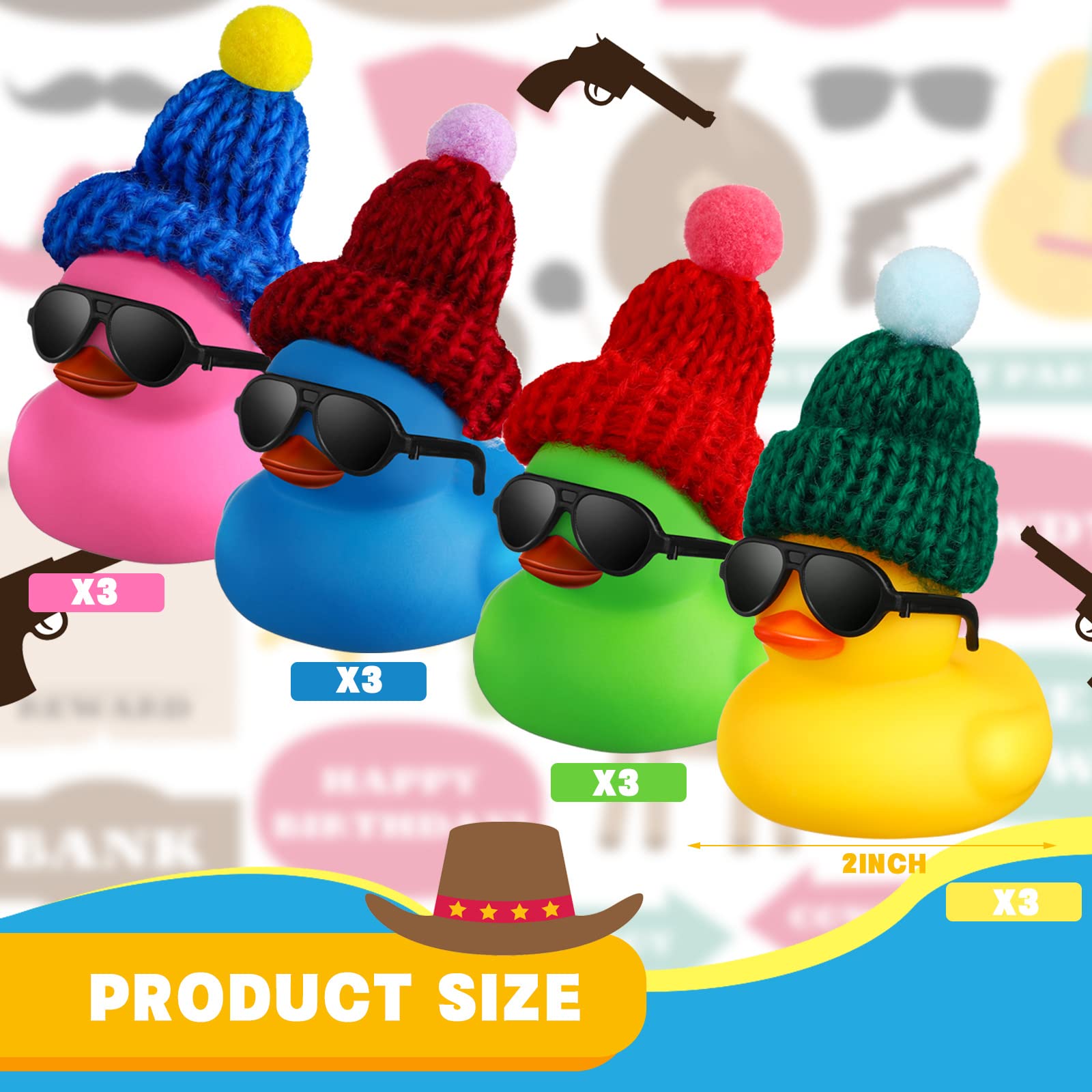 Mini patos de goma con gafas d - Rubber Duck Bath reseña y precio