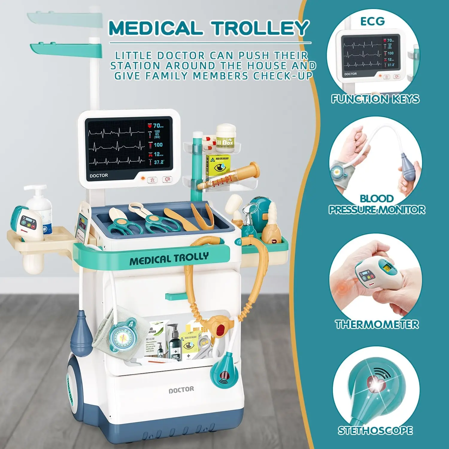 Kit médico para niños, juguete - Kids Xray Toys reseña y precio