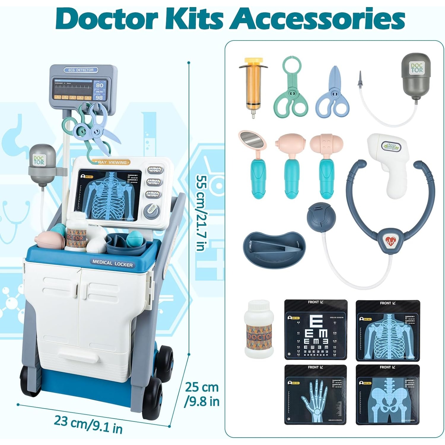 Kit médico de juguete para jue - Kids Xray Toys reseña y precio