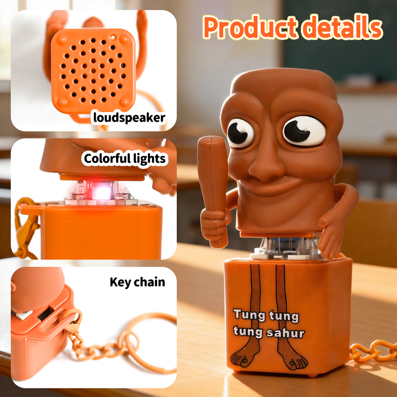 Tung Sahur Llavero Clicker de  - Kids Quiet Toys reseña y precio