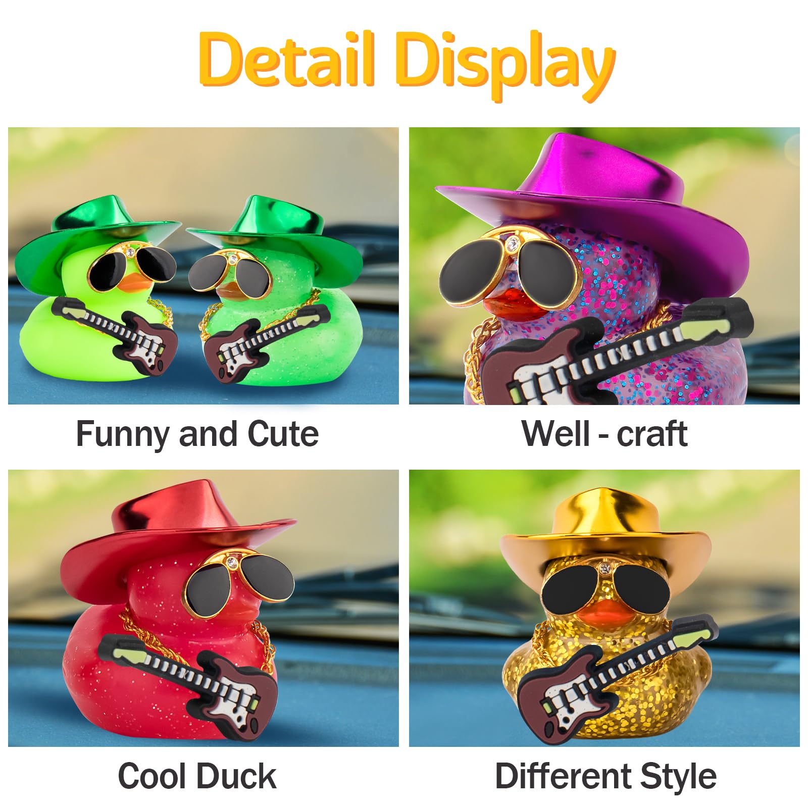 Decoraciones para automóviles  - Rubber Duck Bath reseña y precio