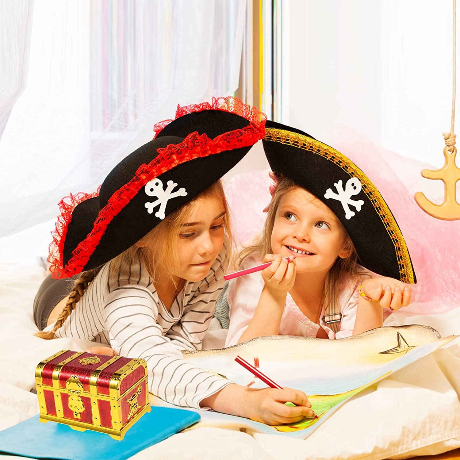 Cofre del Tesoro pirata, decor - Kids Toys Vintage reseña y precio