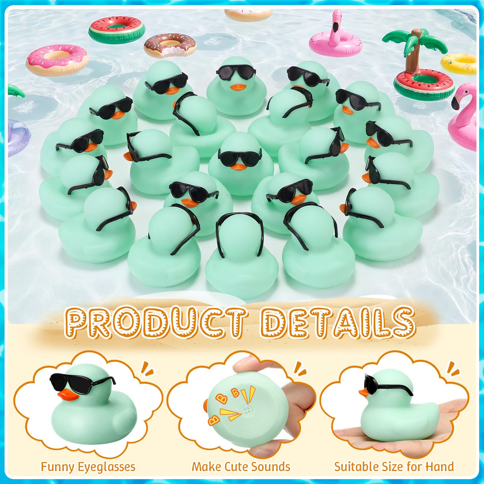 10-100 Patitos de Goma Verdes  - Rubber Duck Bath reseña y precio