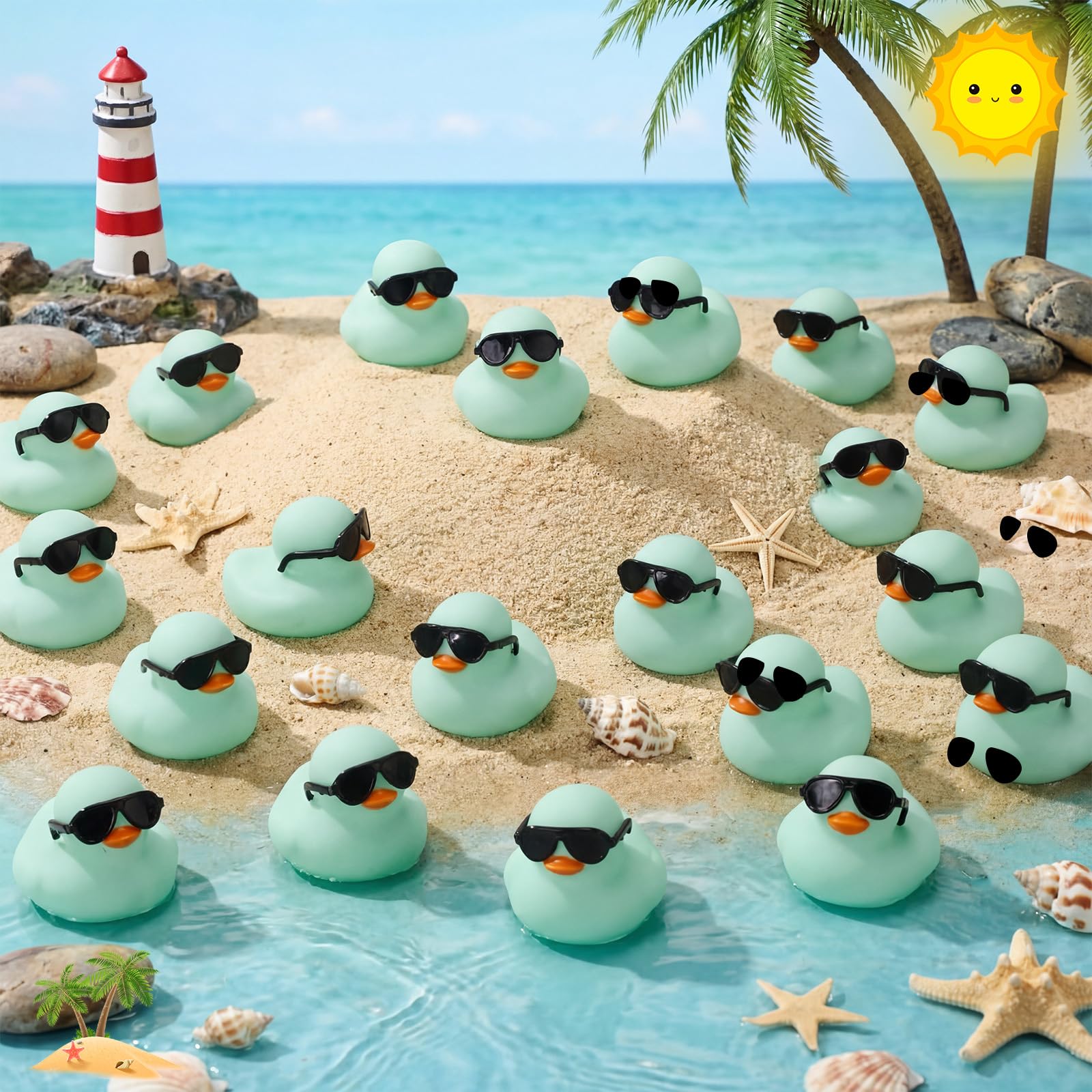 10-100 Patitos de Goma Verdes  - Rubber Duck Bath reseña y precio